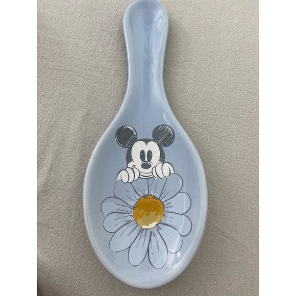 Disney Mickey Mouse Ceramic Spoon Rest * Spring Flower Design Home H109 - Picture 5 of 7